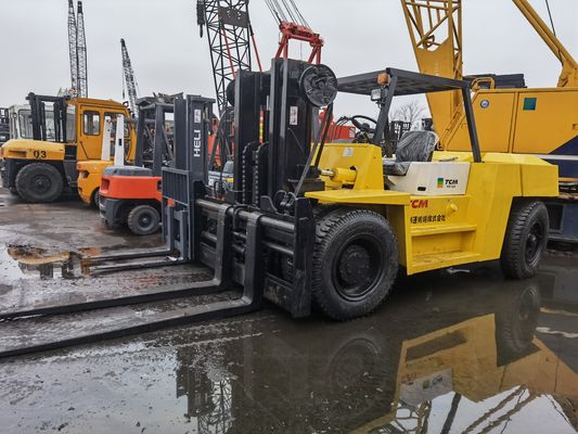 TCM FD100 10 Ton Diesel Forklift with 3m Lifting Height and 4.5m Fork Width in Shanghai