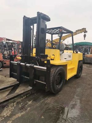 Shanghai Industrial Zone Sale Japan Second-Hand TCM 10 Ton FD100 High Mast Forklift