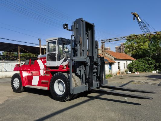 Fork Length Routine Used Kalmar 25 Ton Container Reach Stacker with Fork Positioner
