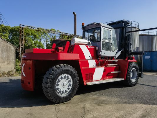 Fork Length Routine Used Kalmar 25 Ton Container Reach Stacker with Fork Positioner
