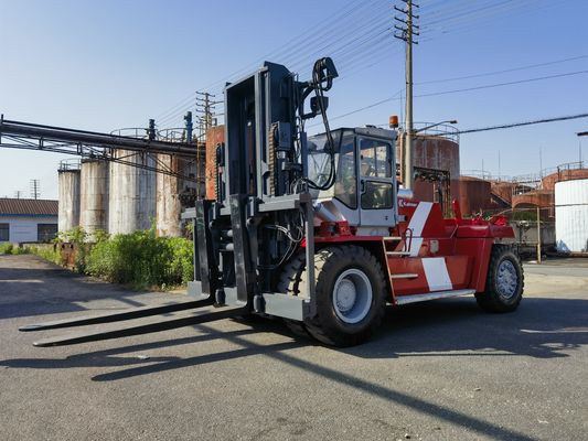 Fork Length Routine Used Kalmar 25 Ton Container Reach Stacker with Fork Positioner