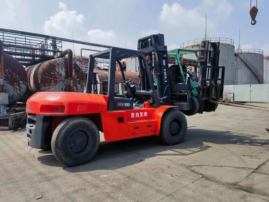Heli FD100 10tons Forklift Used Condition 10000 kg Weight Diesel Engine Power Source