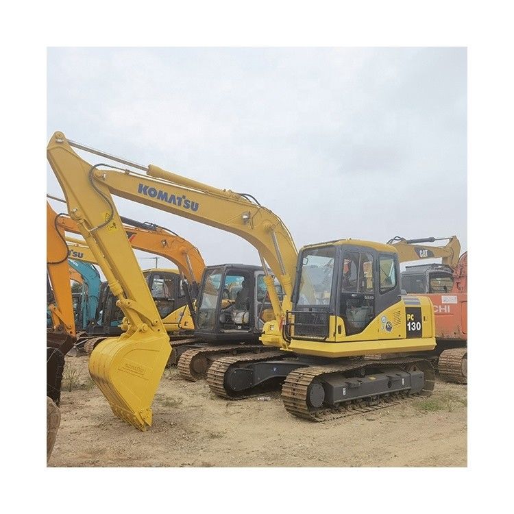 Original Engine 13TON Used Mini Excavator Komatsu PC130-7 PC120 PC130 with Hydraulic Thumb
