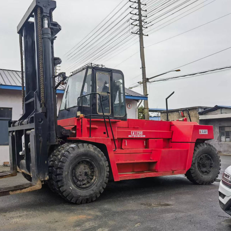 Pre-Owned Mitsubishi FD250 25 Ton Diesel Forklift Overall Dimensions 3254*1086*2000
