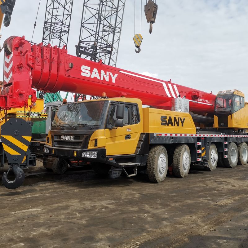 Working Hours 0-2000 200 Ton SANY Mobile Crane Truck with Original Hydraulic Valve