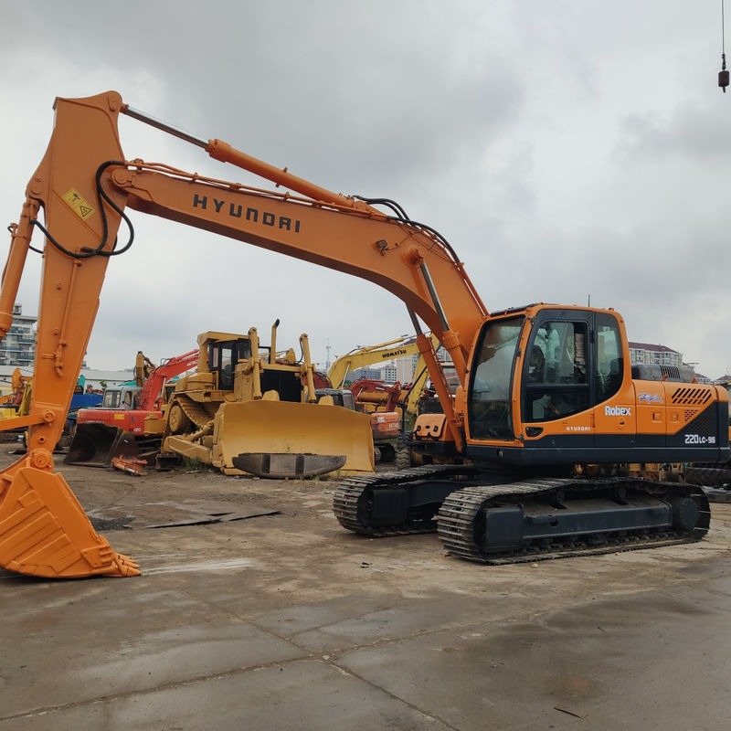 Used Hyundai 220-9s Excavator With 0-2000 Working Hours At Onghua In South Korea