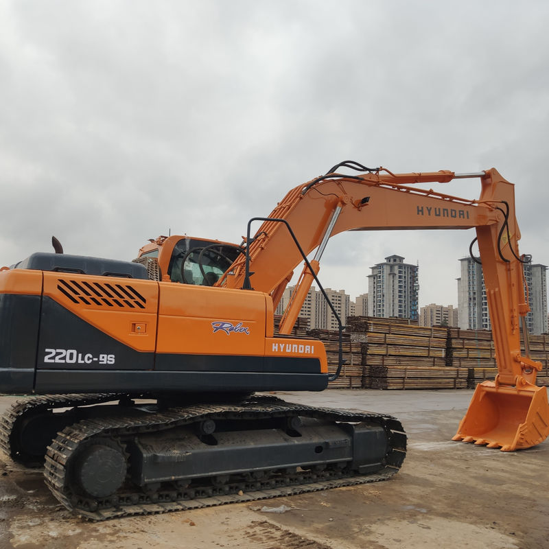 Good Condition Hyundai 220-9s Excavator 22000 KG Machine Weight 0-2000 Working Hours