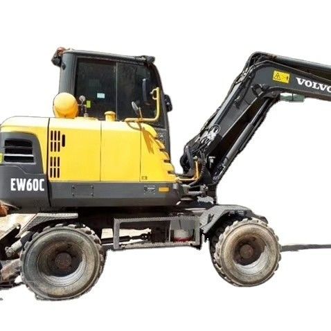 Second Hand Volvo EW60 Wheel Excavator with Good Condition and Other Bucket Capacity