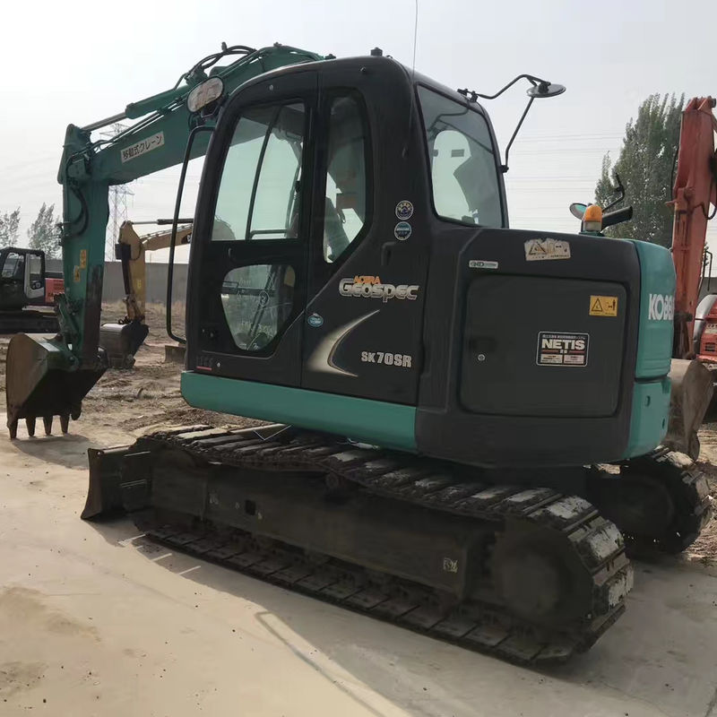 Original Condition Kobelco SK70SR 7 Ton Used Crawler Excavator Good Running Condition