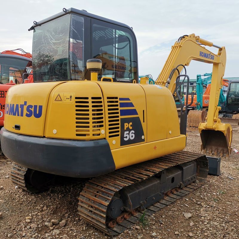 Low Hours Komatsu Pc56-7 Used Excavator in Shanghai with and Original Hydraulic Valve