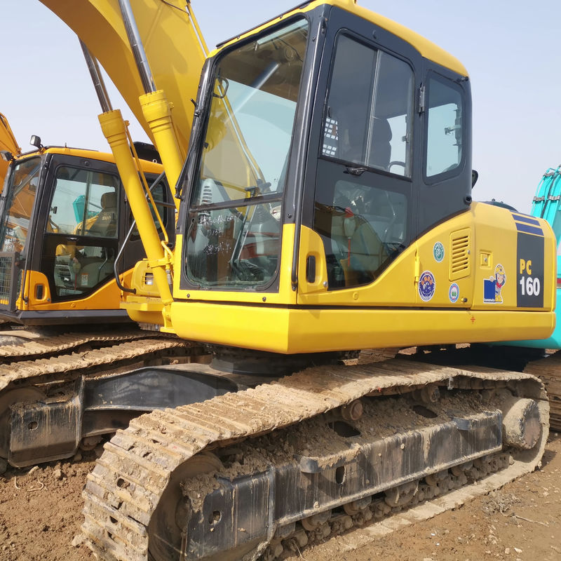 Original Secondhand Crawler Digger PC160 in Yard Good Condition Komatsu Used Excavator