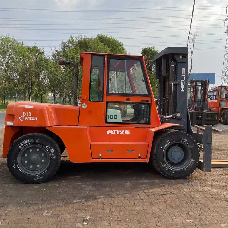 10Ton HELI K100 Diesel Forklift with Side Shift Fork Positional Machinery Repair Shops