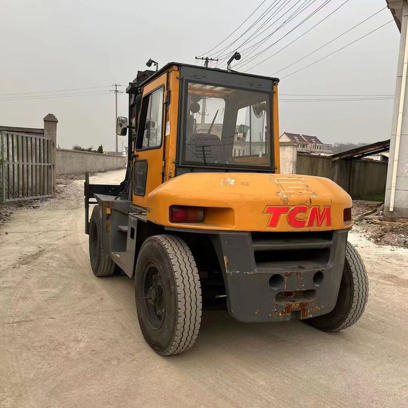 Used TCM FD80 Diesel Forklift with CE 4.5m Lift Height 6m/s Speed Excellent Condition