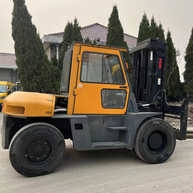 8ton TCM FD80 Forklift in Shanghai with Routine Dimensions and Fork Width