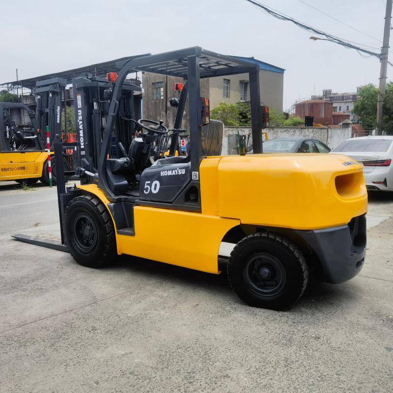 1200mm Fork Width Manual Power Source Used Komatsu FD50 5 Ton Forklift in Good Condition