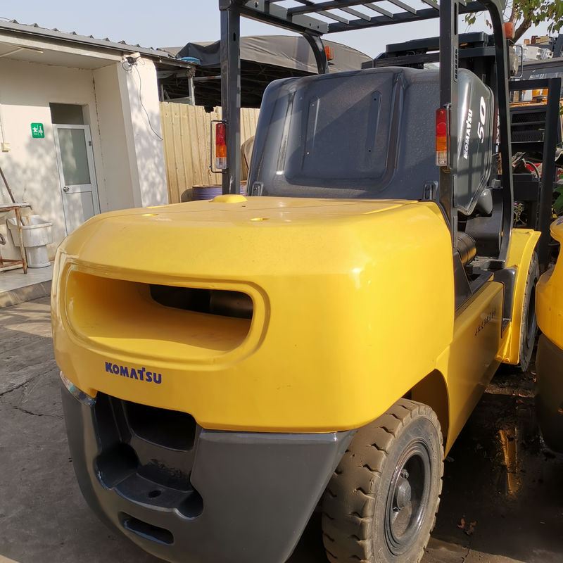 5 Ton Japan Original Komatsu FD50-7 Diesel Forklift in Shanghai with 1200mm Fork Length