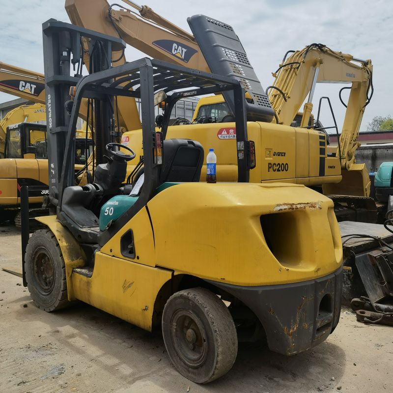 5ton Forklift Komatsu FD50-10 FD50-7 FD50 with Manual Power Source and Good Condition
