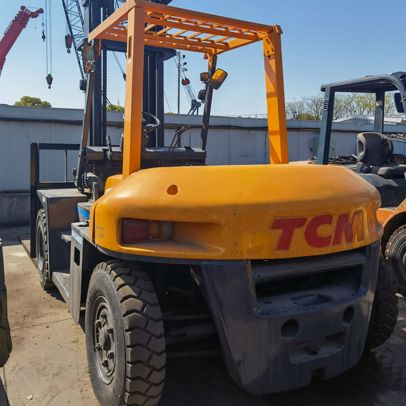 Excellent Condition 2019 Used Japanese 7 Ton TCM Forklift FD70 and Routine Fork Width