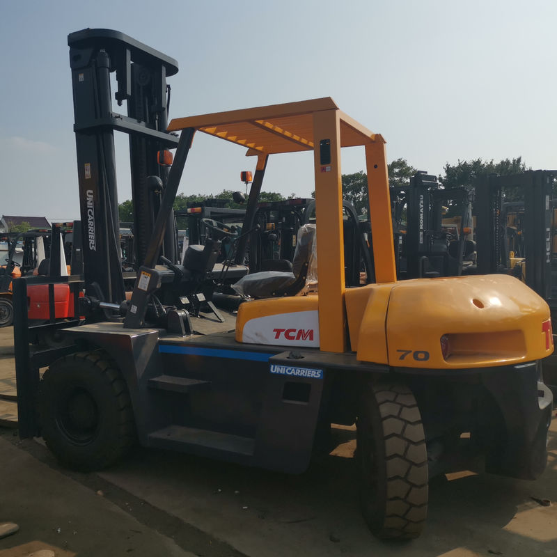 Powerful Diesel Engine TCM FD70 7 Ton Forklift 80% with 2 Stage Mast and Sideshift