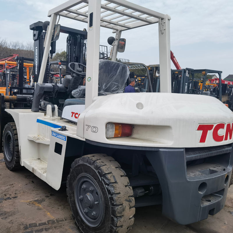 Routine Fork Length Used TCM Toyota Material Handling Equipment 7 Ton Diesel Forklift