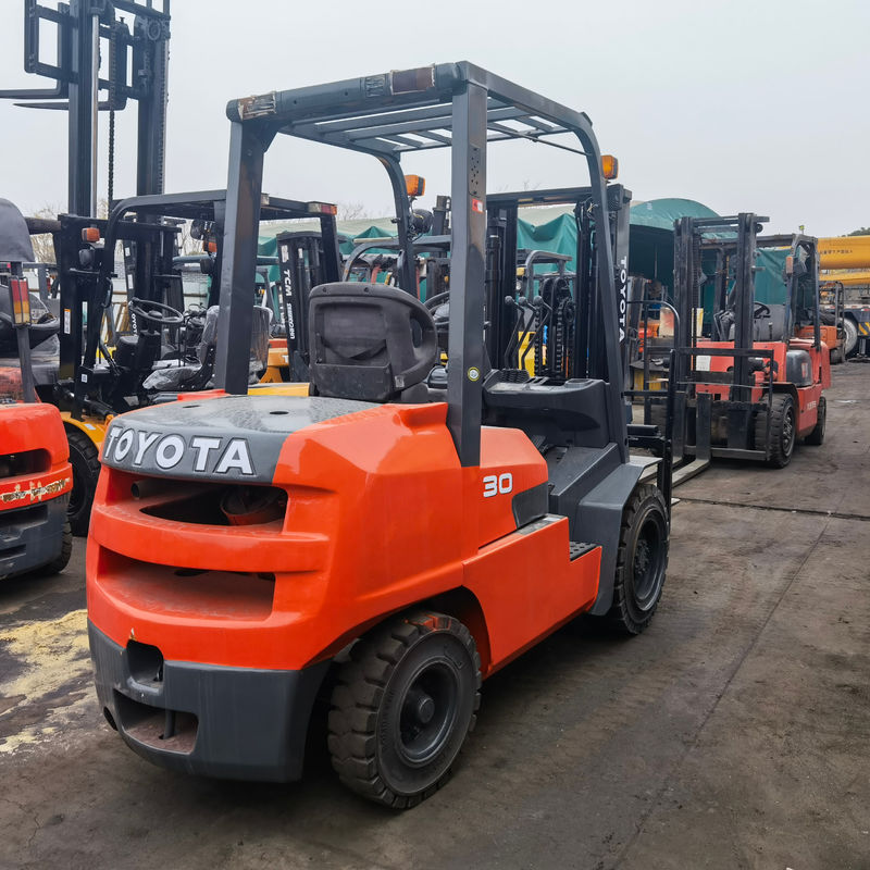 3000 kg Weight Used Toyota FD30 Forklift with Clamp Side Shift Moving Left and Right