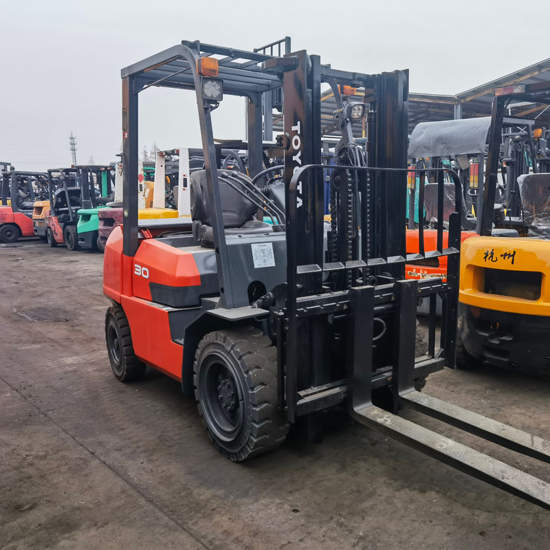 Affordable Used Toyota FD30 Forklift 3 Ton with Middle Cylinder and Fork Width routine