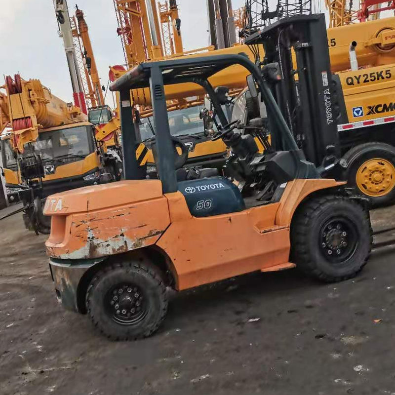 Original Repaint Toyota Japan 5 Ton 7F50 Hydraulic Forklift with Fork Length Routine