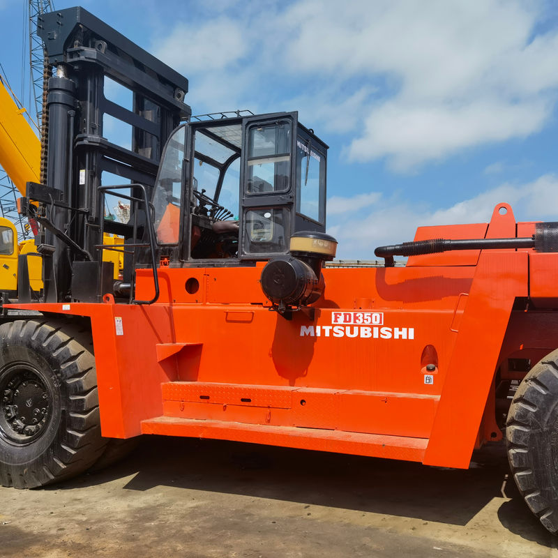 35t Mitsubishi FD350 35 Ton Forklift for Building Material Shops Fork Length 3254mm