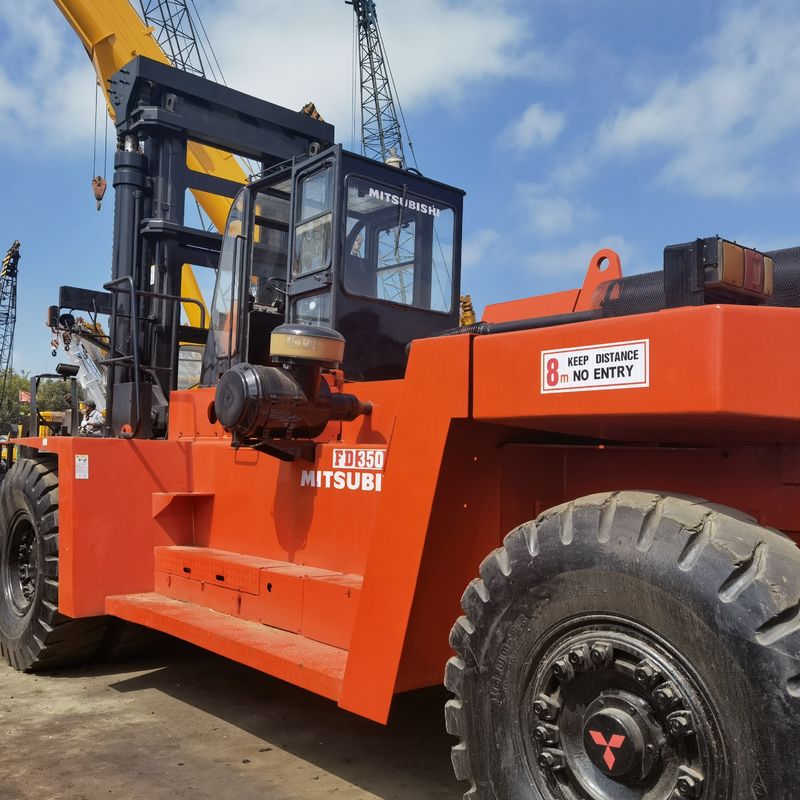 Used 35t Mitsubishi FD350 Forklift Truck for Building Material Shops 15-25 Tons Diesel