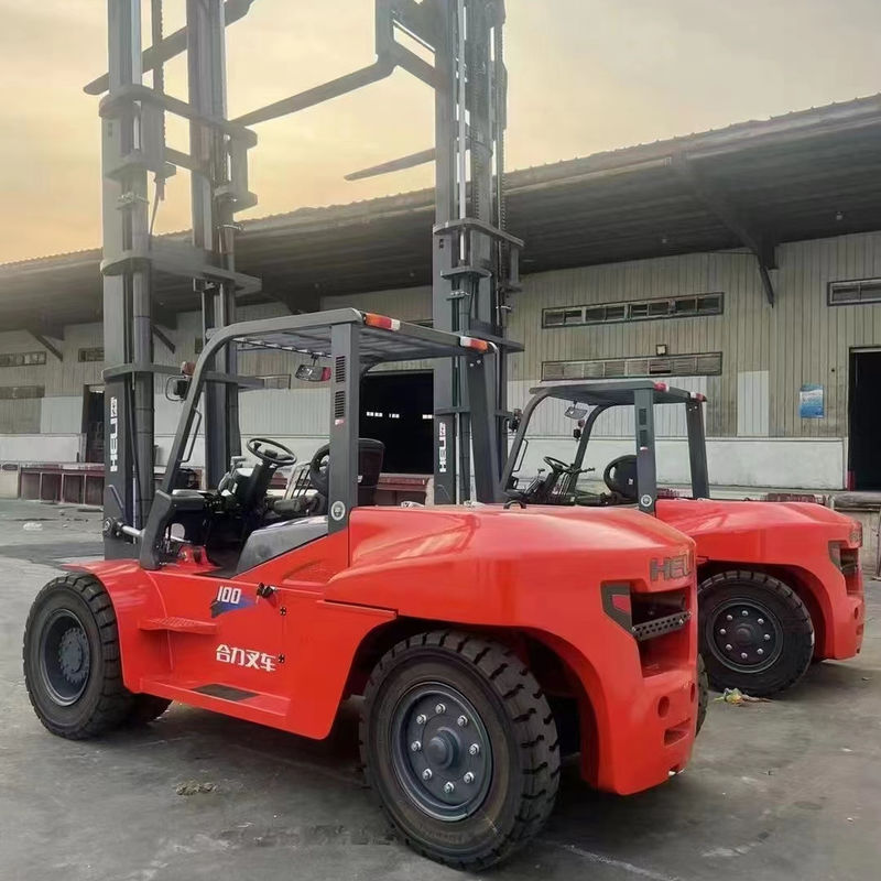 HELI 10Ton Diesel Forklift CPCD100 with Side Shift Fork Positioner in Shanghai Direct