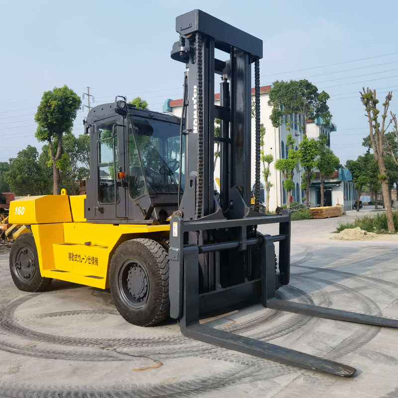 Komatsu FD160 16 Ton Diesel Forklift Secondhand Used Condition for Home Fork Width 1200mm