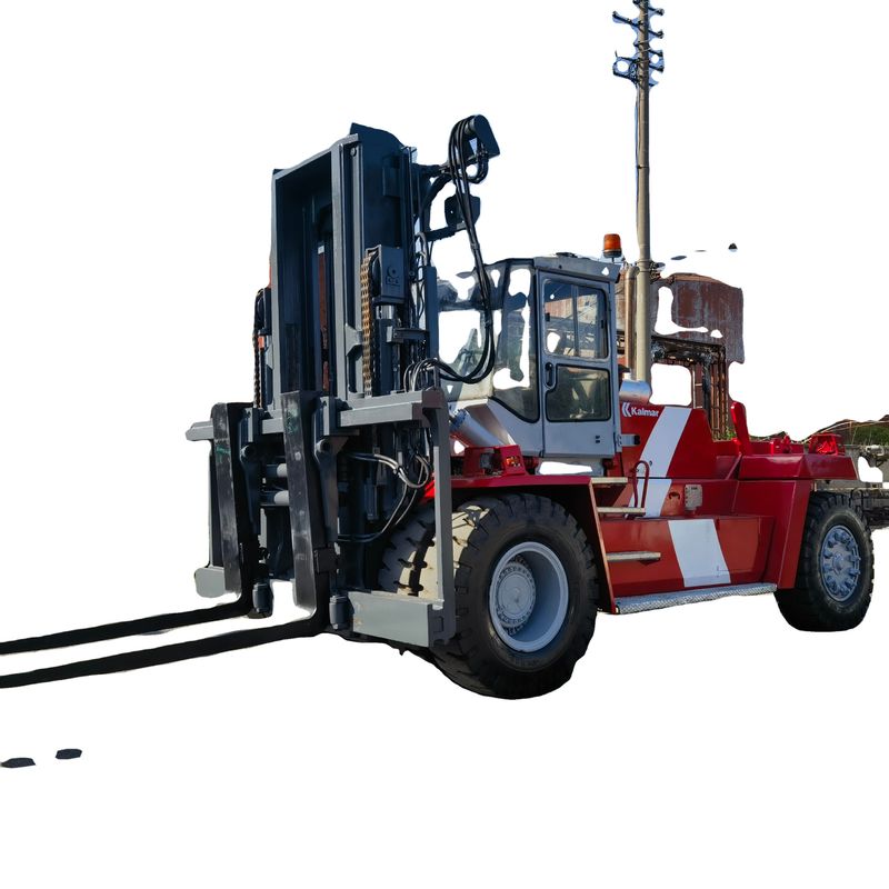 Fork Length Routine Used Kalmar 25 Ton Container Reach Stacker with Fork Positioner
